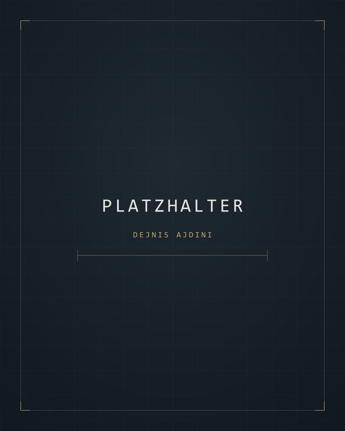 Platzhalterbild für das Porträt von Dejnis Ajdini